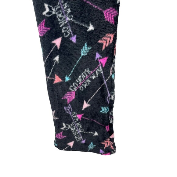 Warm & Snuggly Collection Soft Micro Plush Lounge Pajama Pants L BLK Arrows NWT - Picture 3 of 12